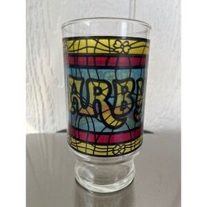 Vintage ARBYs Glass Stained Glass Design Collectible Glassware
